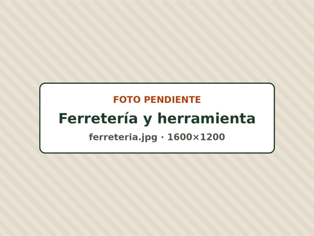 Estanterías de herramienta y ferretería en la tienda